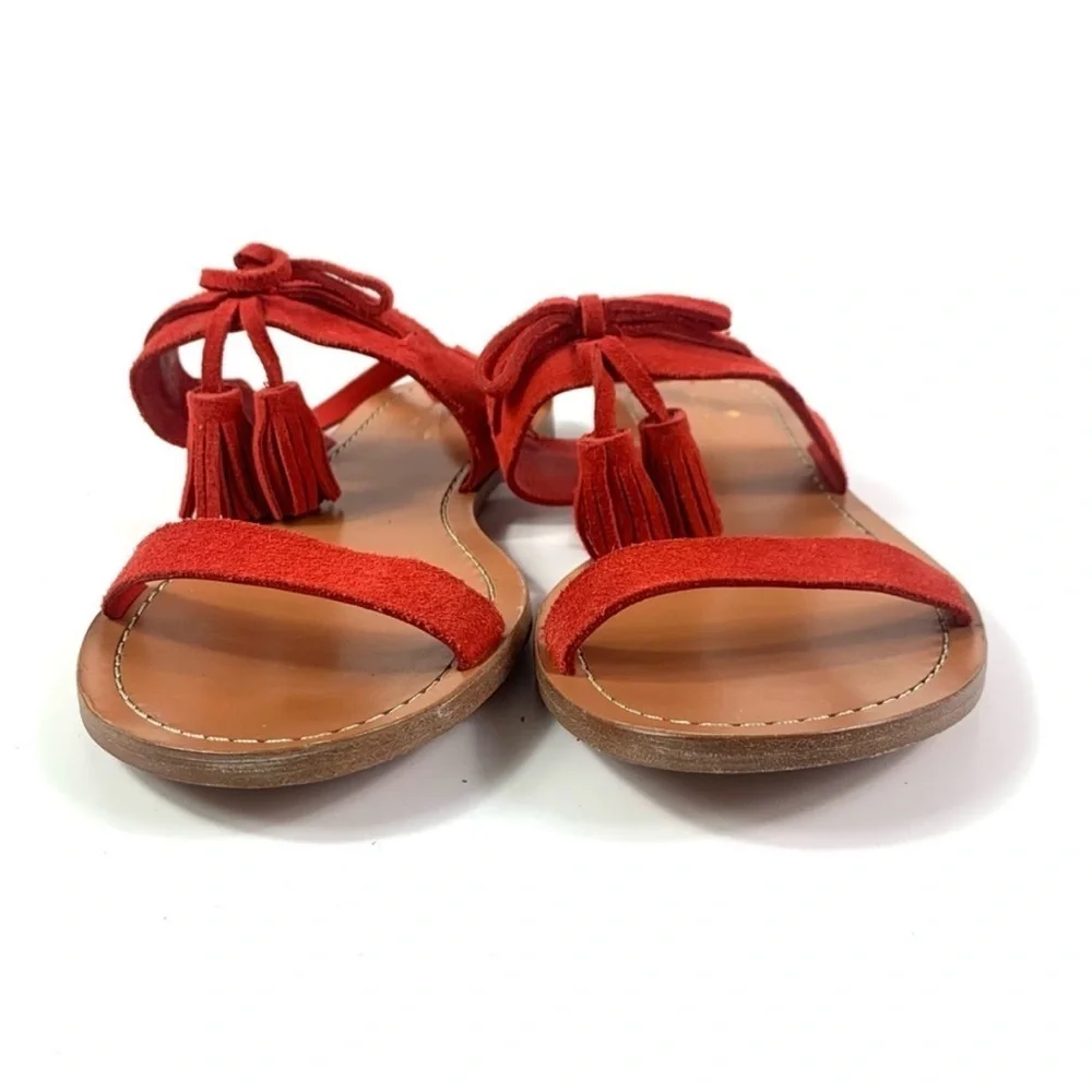 KATE SPADE Red Suede Women's Sandals